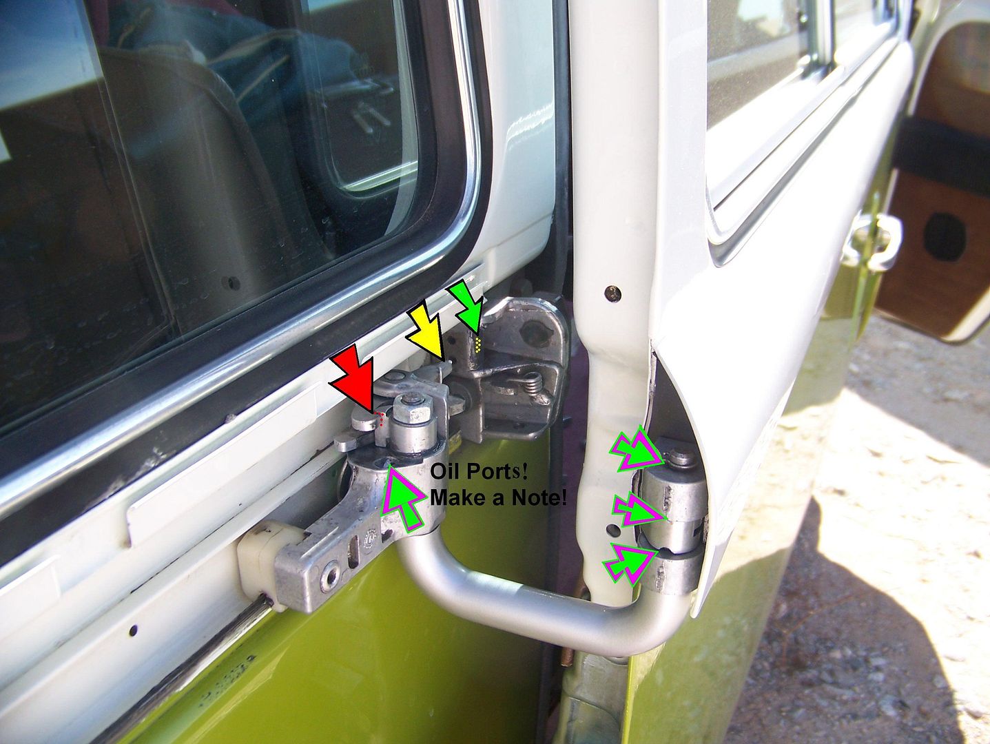 Sliding Door Hinge Assy Refresh Itinerant AirCooled